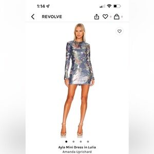 Revolve x Amanda Uprichard Ayla Mini Dress in Lulia